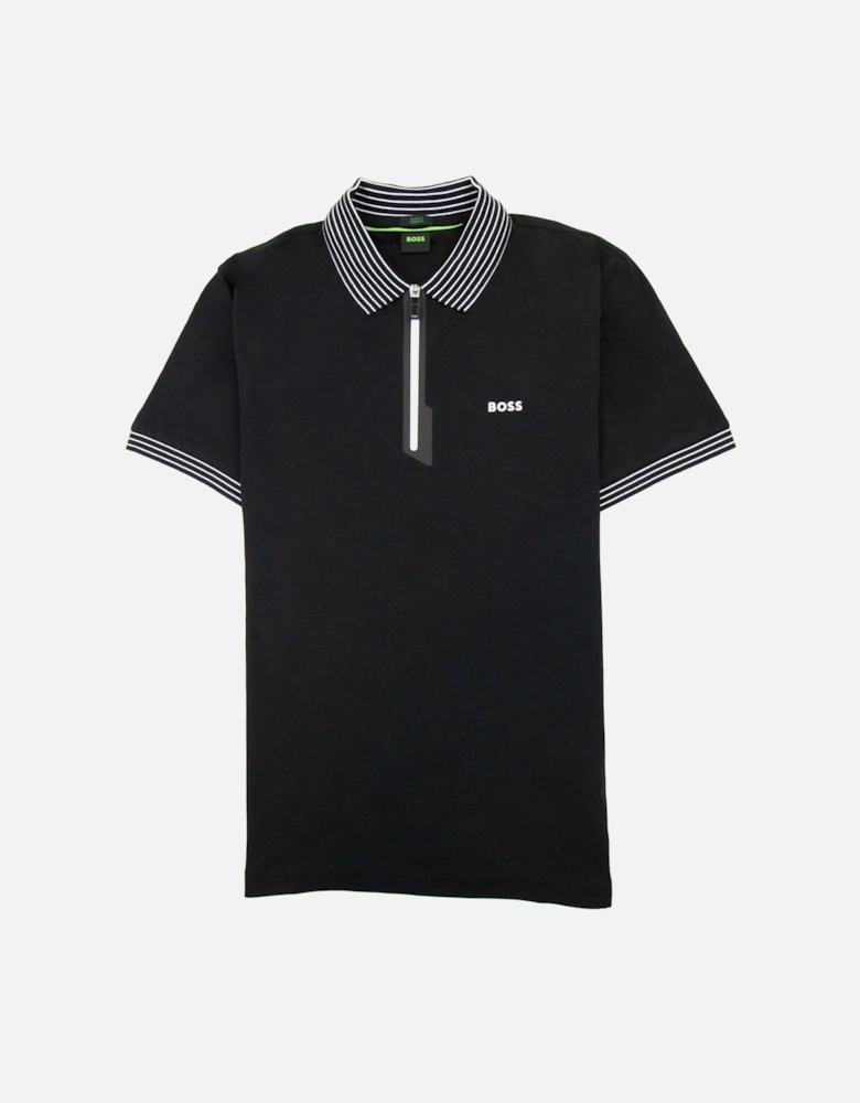 Philix Slim Fit Strechy Polo Black 001