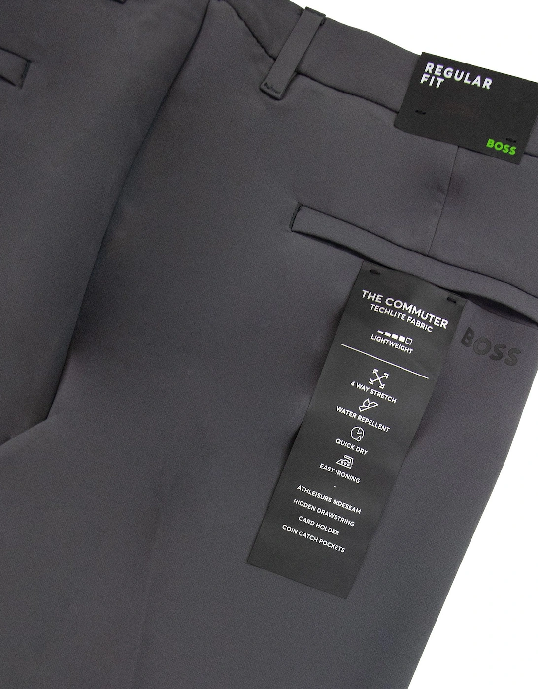 T Commuter Regular Fit Water Replant Trouser Grey 027