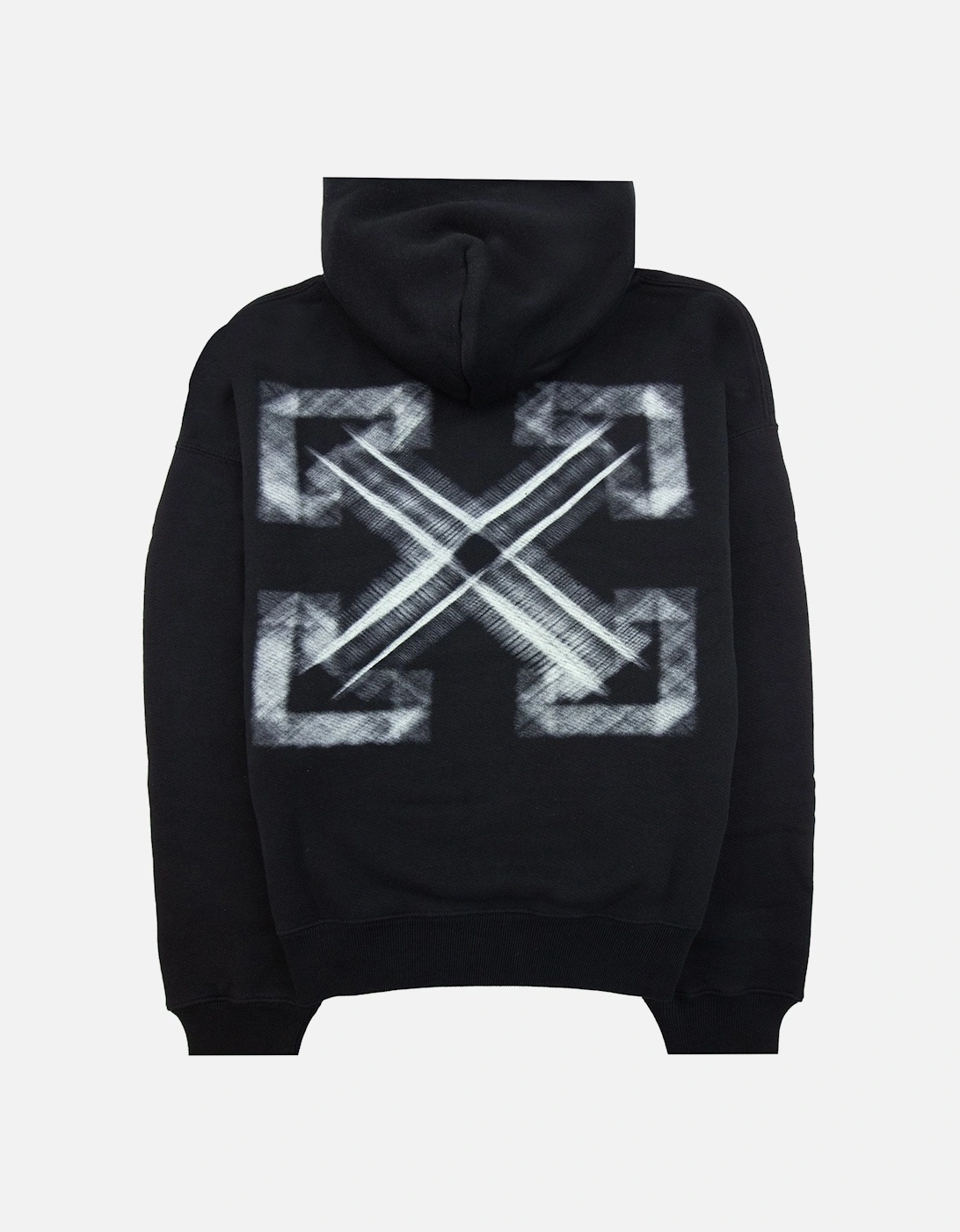 Off White Vibe Arrow Skate Hoodie Black/aqua