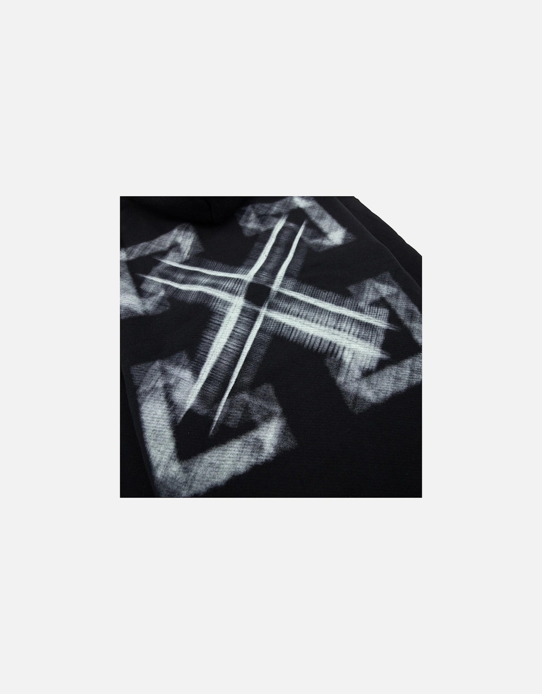 Off White Vibe Arrow Skate Hoodie Black/aqua