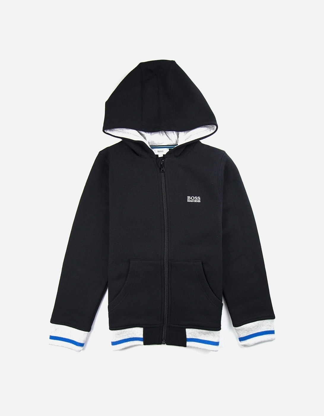 Kids Side Logo Hoody Black, 4 of 3