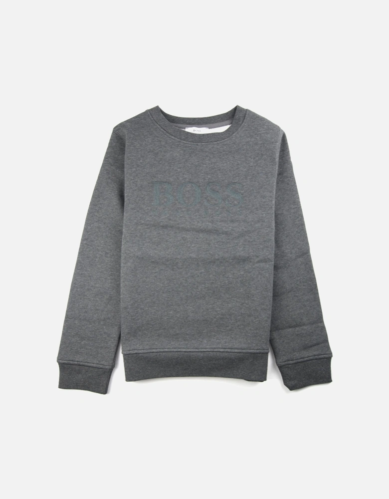 Kids Boss Logo Sweatshirt Dark Grey