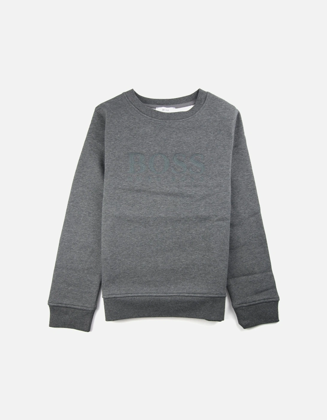 Kids Boss Logo Sweatshirt Dark Grey, 3 of 2