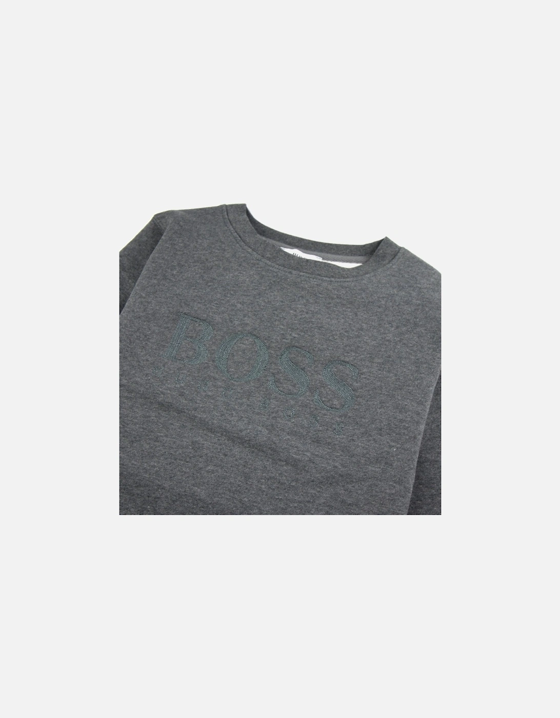 Kids Boss Logo Sweatshirt Dark Grey