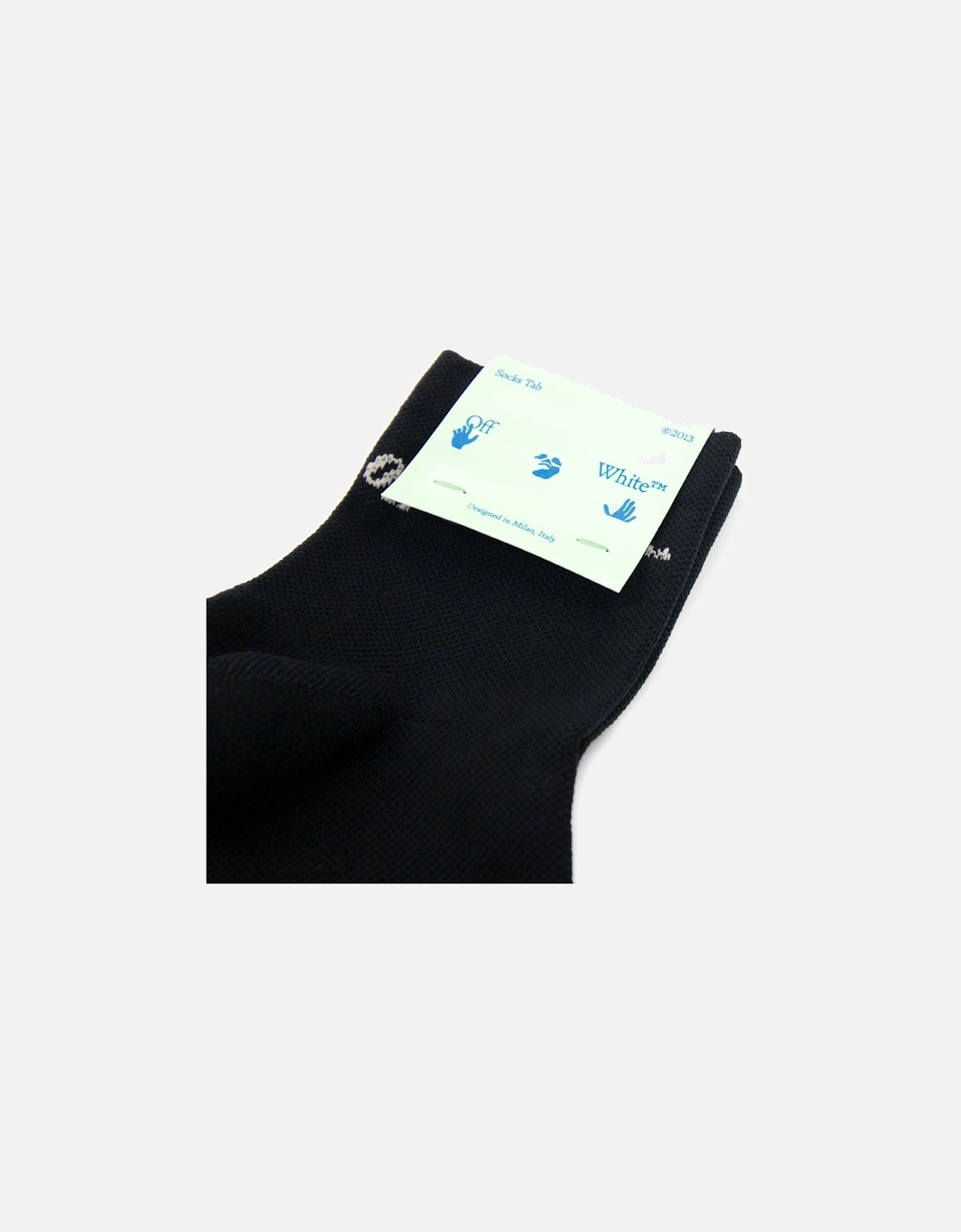 Off White Slanted Off Logo Low Socks Black/White