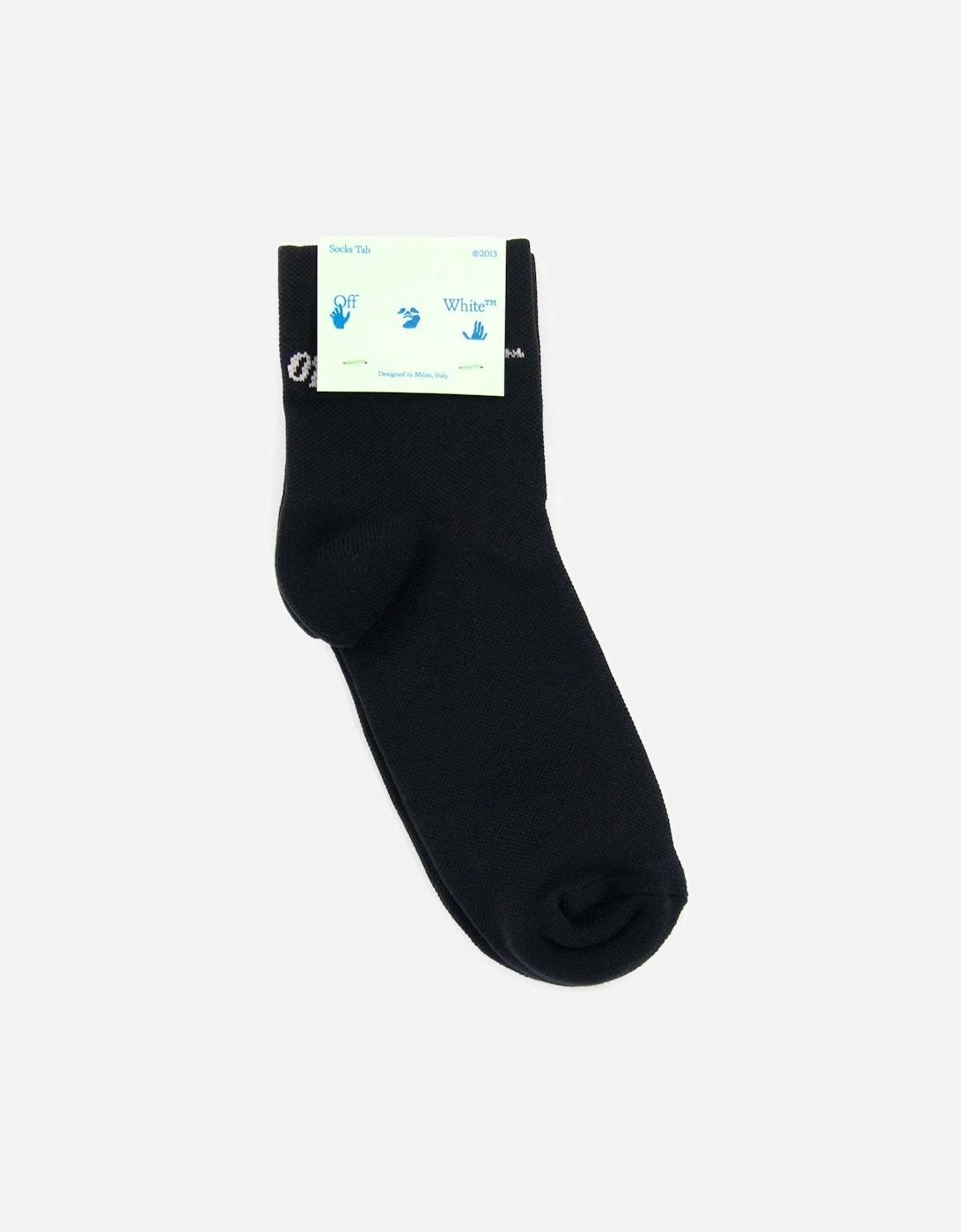 Off White Slanted Off Logo Low Socks Black/White, 5 of 4