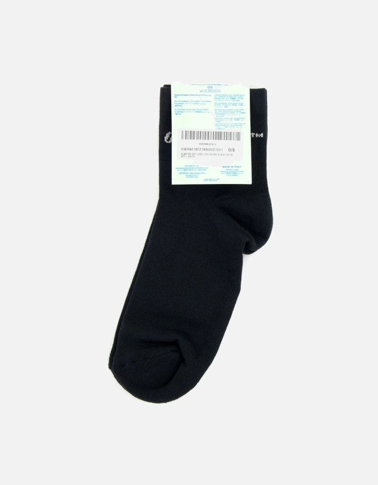 Off White Slanted Off Logo Low Socks Black/White