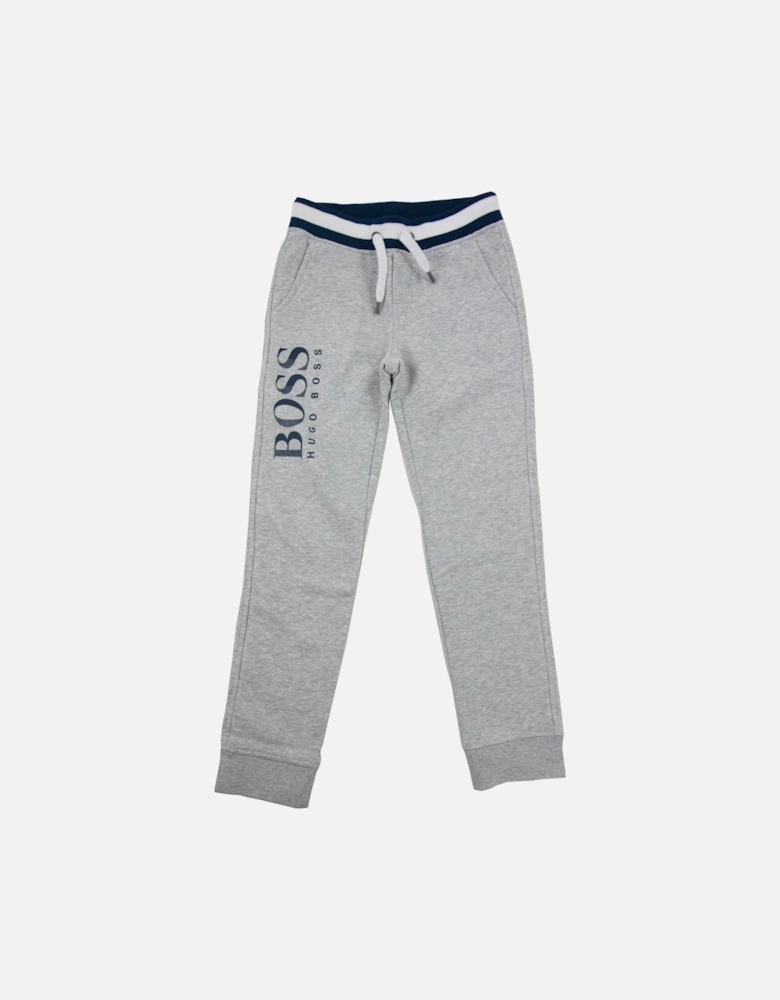 Fleece Bottoms Leg Sign Grey/electric Blue