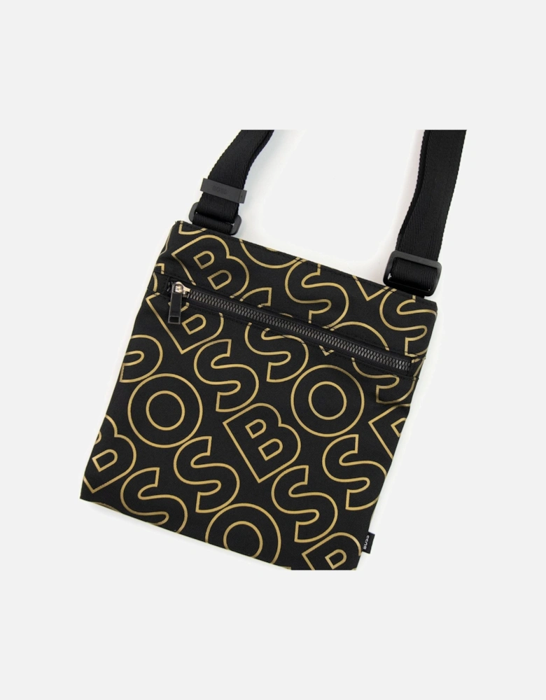 Catch Ln Outline Logo Envelope Bag Black 001