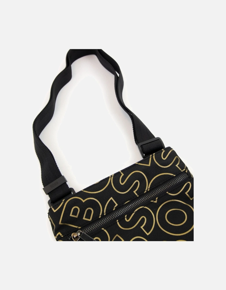 Catch Ln Outline Logo Envelope Bag Black 001