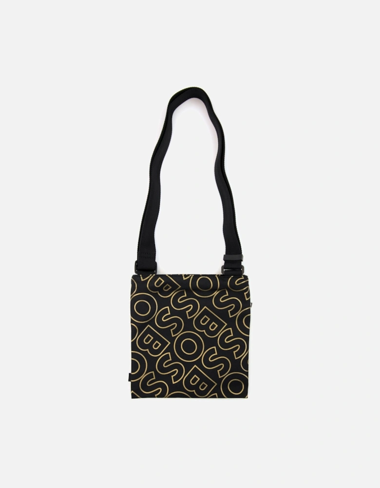Catch Ln Outline Logo Envelope Bag Black 001