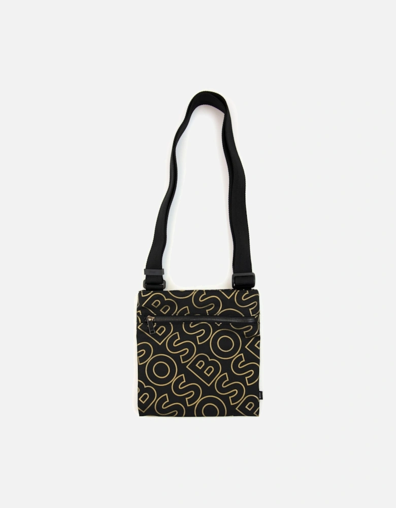 Catch Ln Outline Logo Envelope Bag Black 001