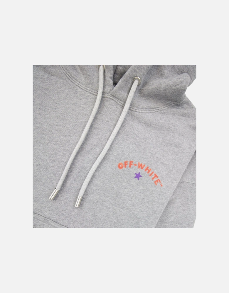 Off White Star Arrow Skate Hoodie Grey Melange
