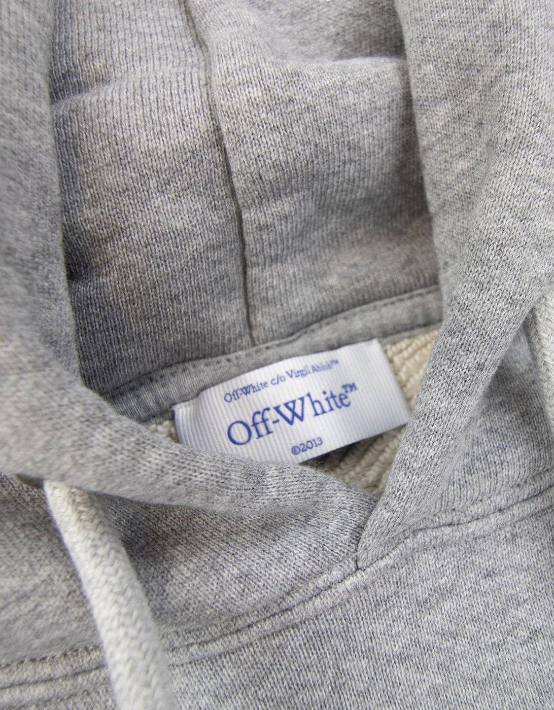Off White Star Arrow Skate Hoodie Grey Melange