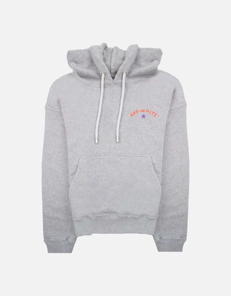 Off White Star Arrow Skate Hoodie Grey Melange