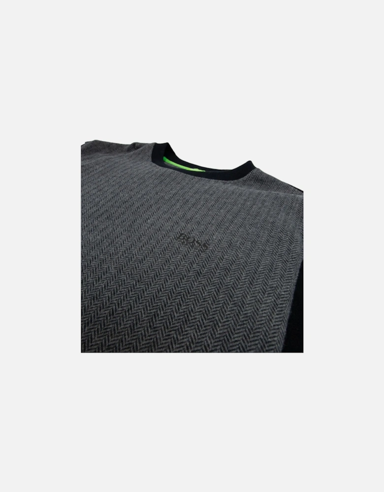 Heringbone Salbo Sweatshirt Black/Grey