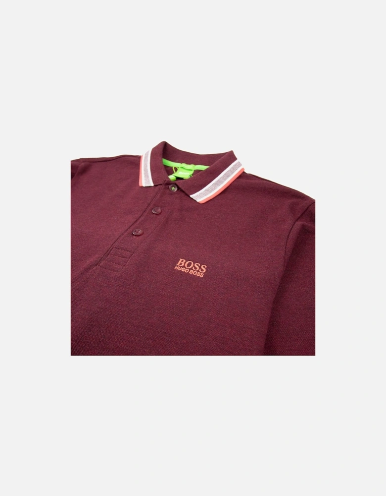 Plisy 1 Long Sleeve Polo Burgundy