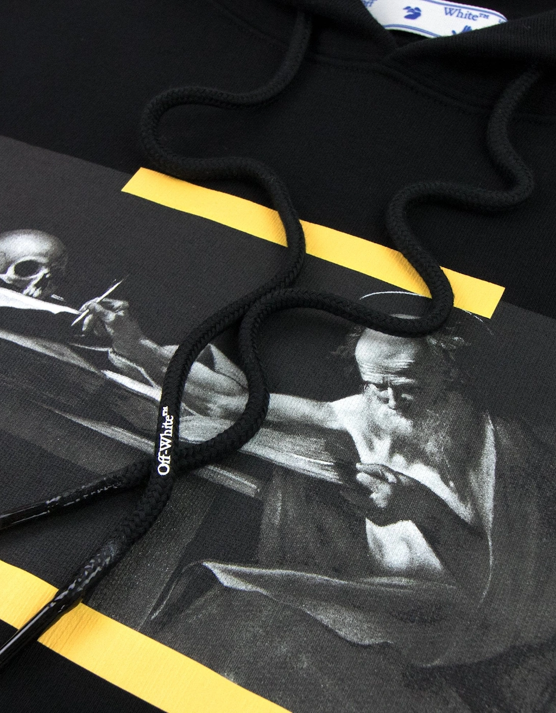 Off White Carav Painting Over Hooded Sweatshirt Multi