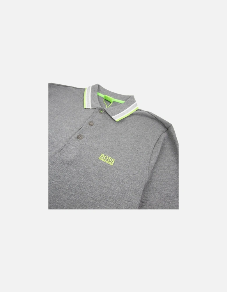 Plisy 1 Long Sleeve Polo Dark Grey/Green