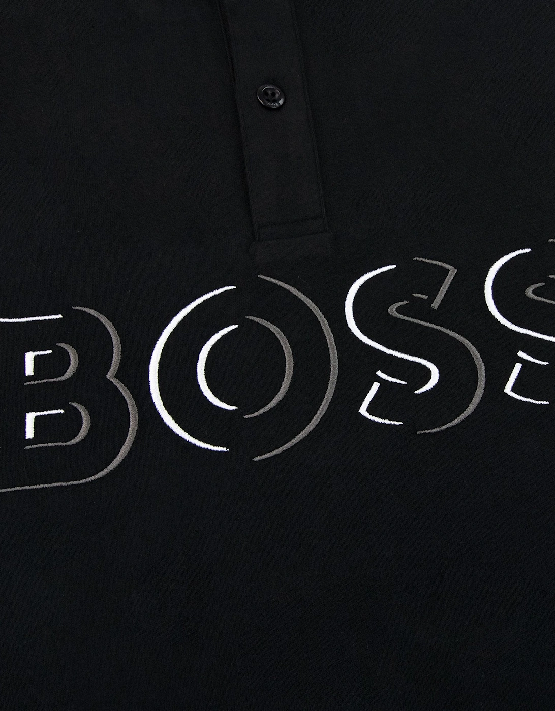 Pavel Embroidered Logo Polo Black 001