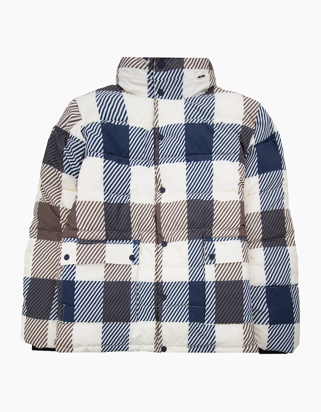 Men's Aquascutum Sp Puffer Jacket Jumbo Check 50 - Size: 46/Regular