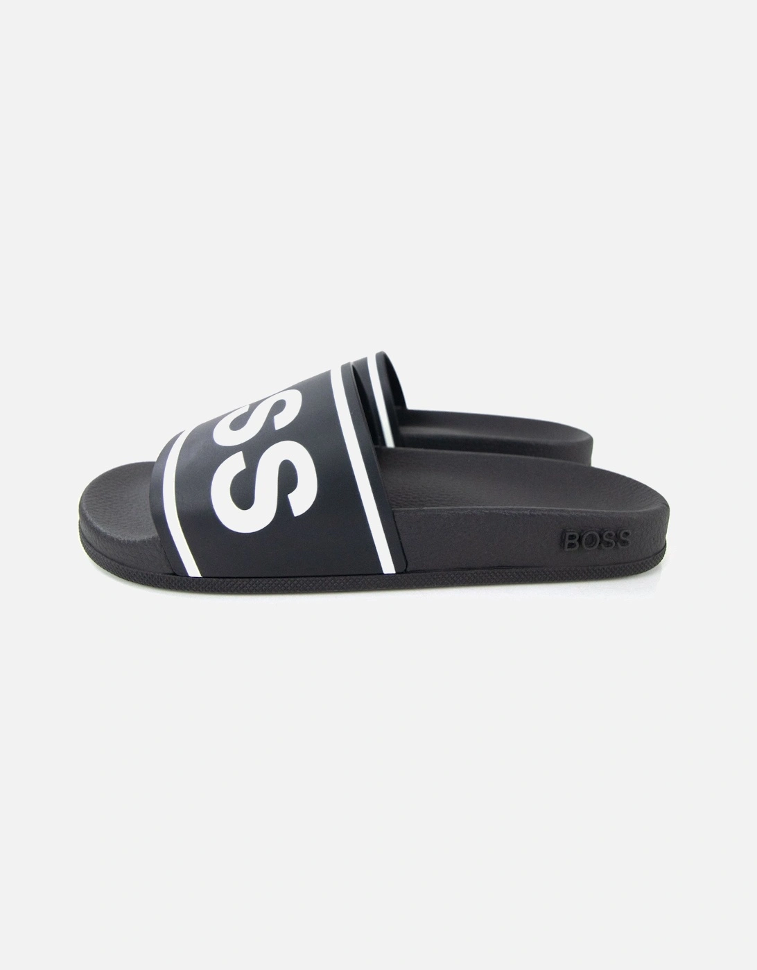 Bay Stripe Logo Sliders Black 001, 5 of 4