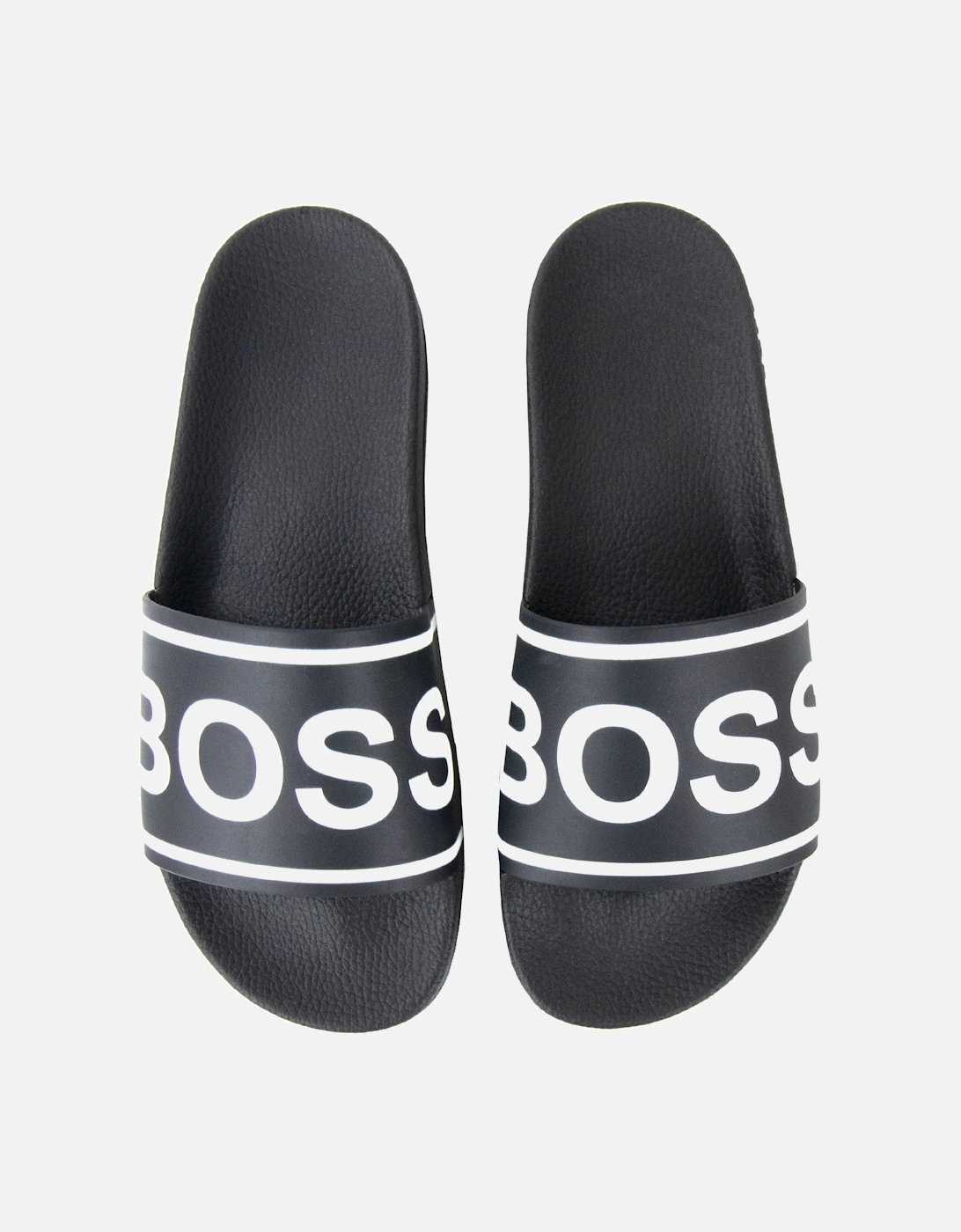 Bay Stripe Logo Sliders Black 001