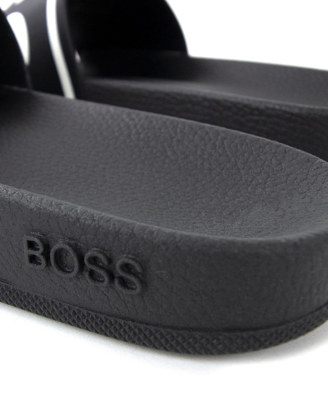 Bay Stripe Logo Sliders Black 001