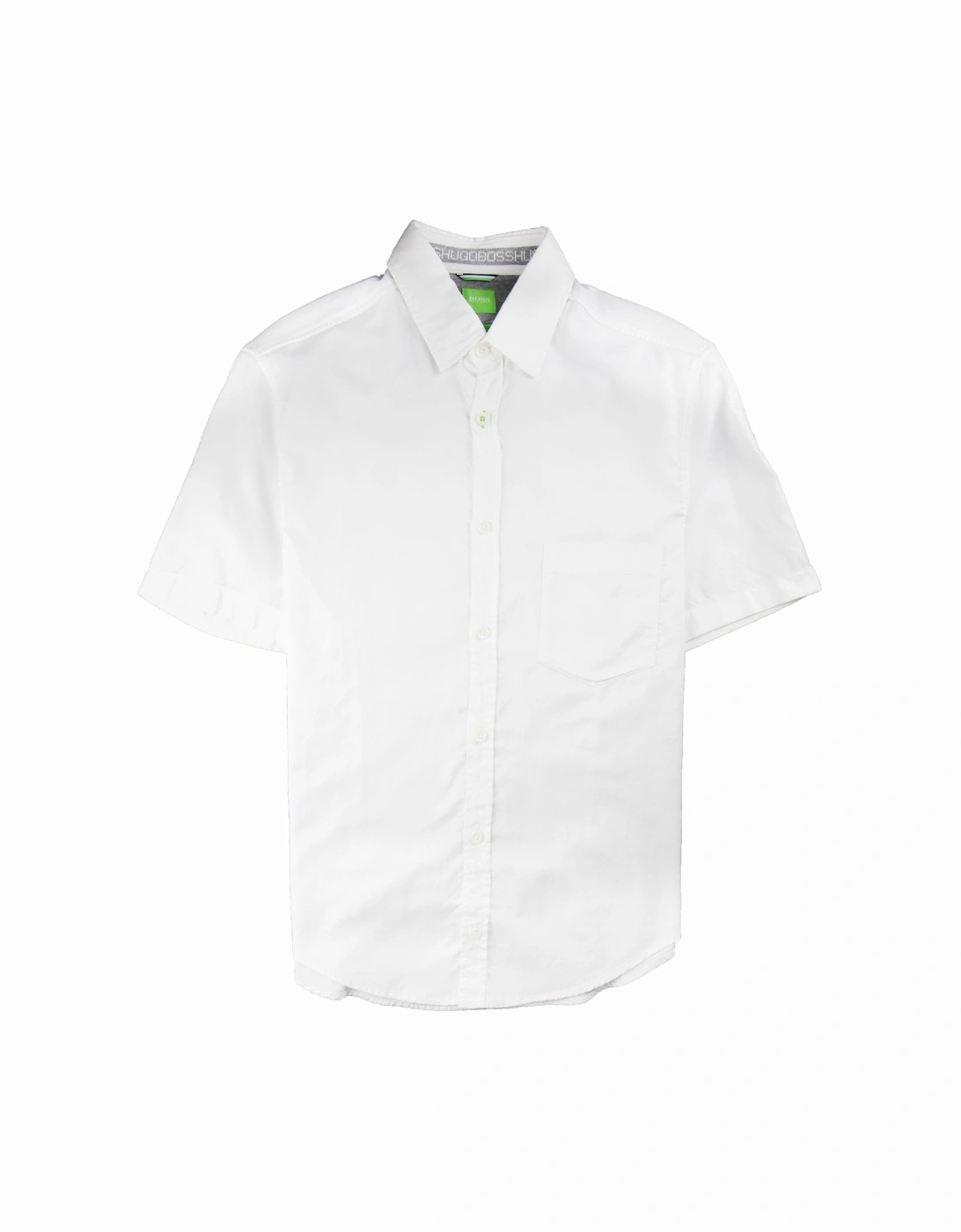 Men's Hugo Boss Baloy Short Sleeve Shirt White - Size: Regular/36