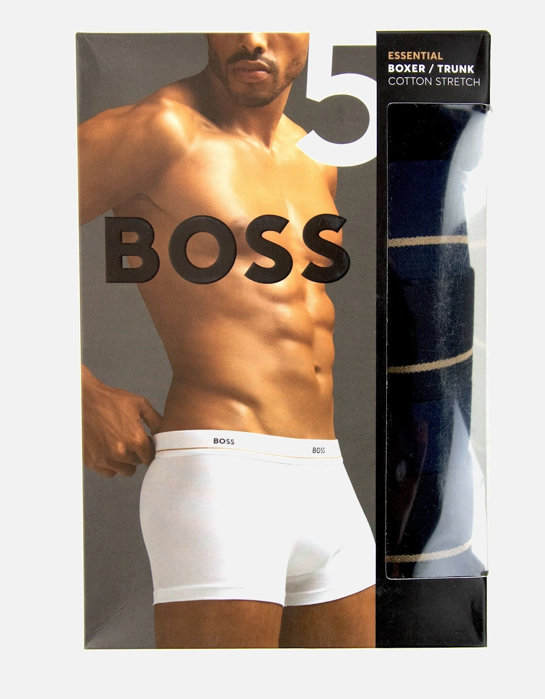 5 Pack Stretchy Waist Band Logo Trunks Navy/black, 4 of 3