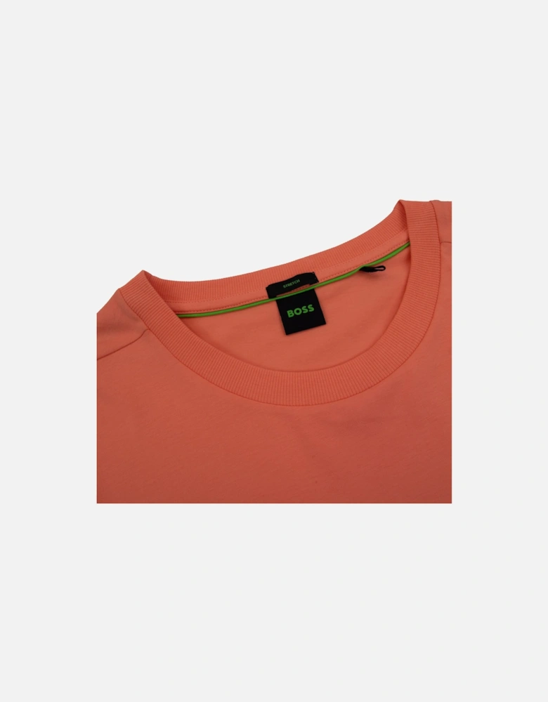 Tee Contrast Logo T Shirt Orange 650