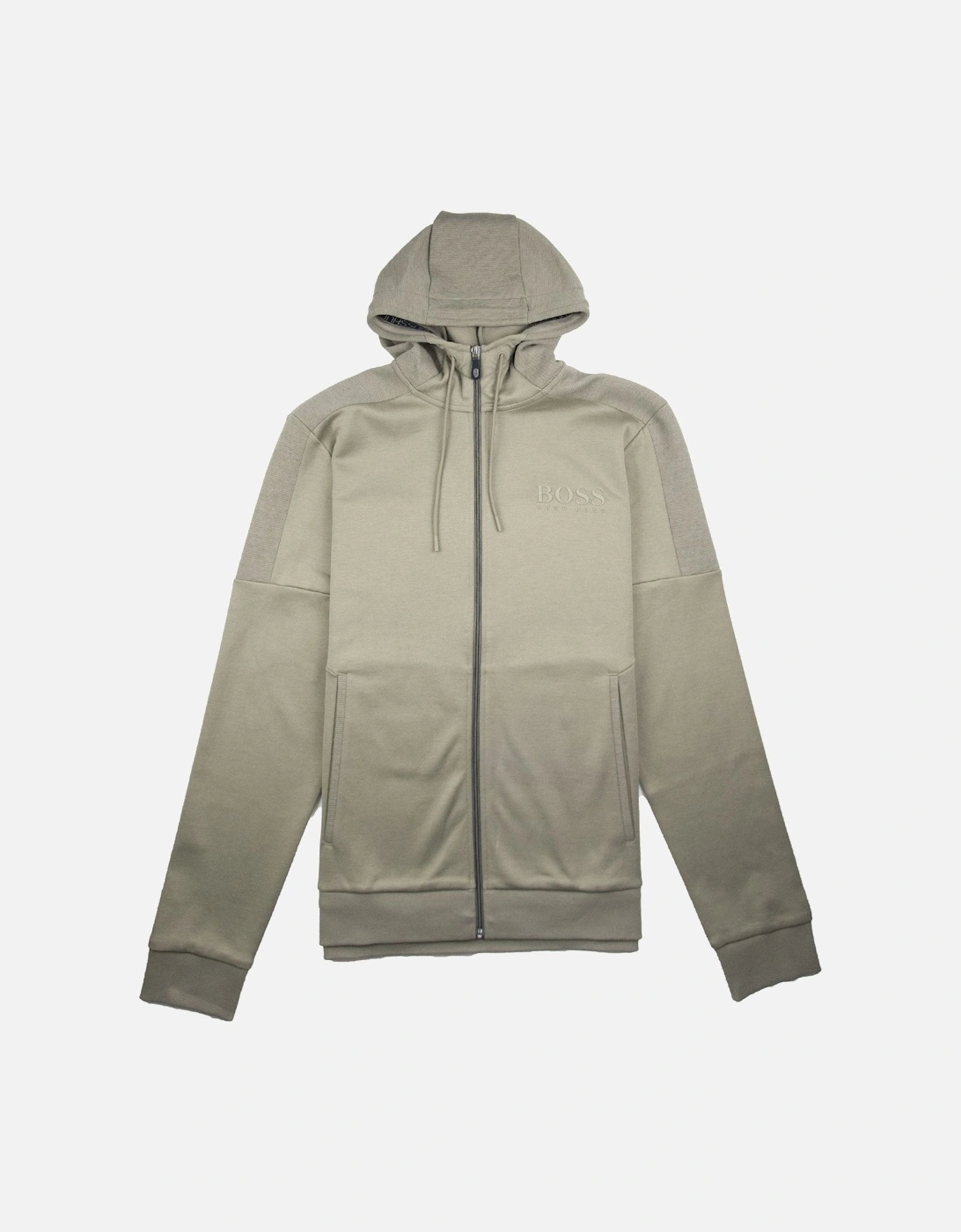 Saggy Zip Up Hoody Khaki, 3 of 2