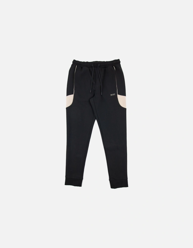 Contrast Logo Tracksuit Black 001