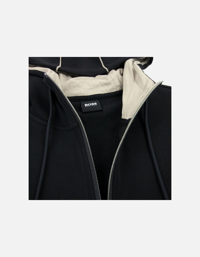 Contrast Logo Tracksuit Black 001