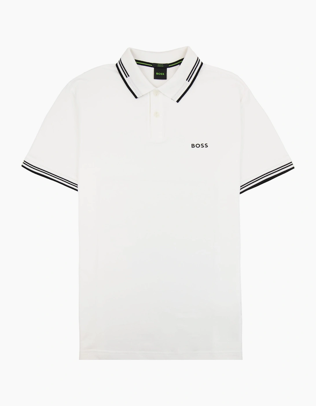 Men's Hugo Boss Paul Slim Fit Polo White 100 - Size: 44