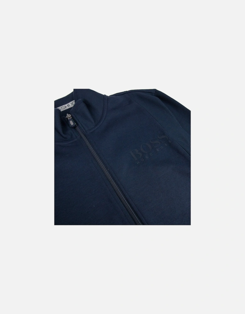Full Zip Funnel Neck Navy 410