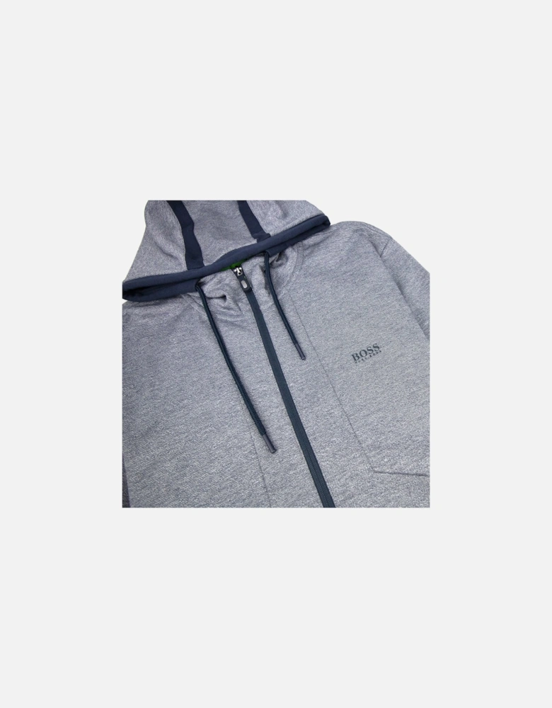 Selnio Zip Up Hoodie Grey Marl