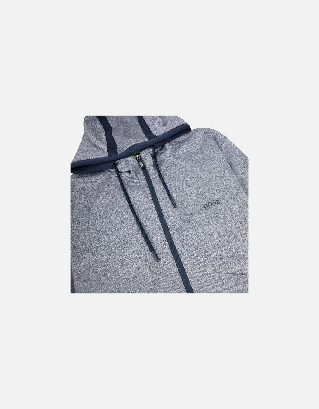 Selnio Zip Up Hoodie Grey Marl