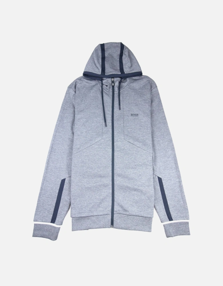 Selnio Zip Up Hoodie Grey Marl