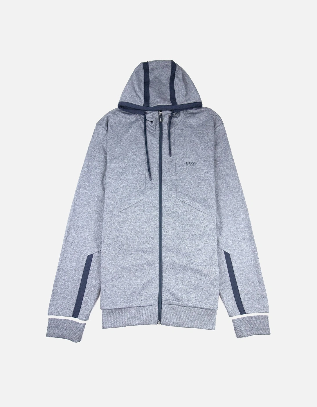 Selnio Zip Up Hoodie Grey Marl, 3 of 2