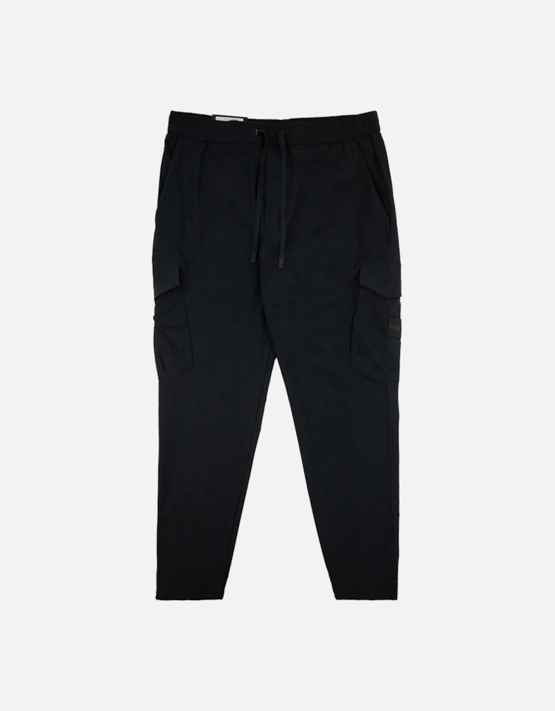 Tapered-fit Trousers In Easy-iron Stretch Poplin Black 001