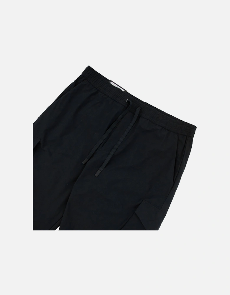 Tapered-fit Trousers In Easy-iron Stretch Poplin Black 001