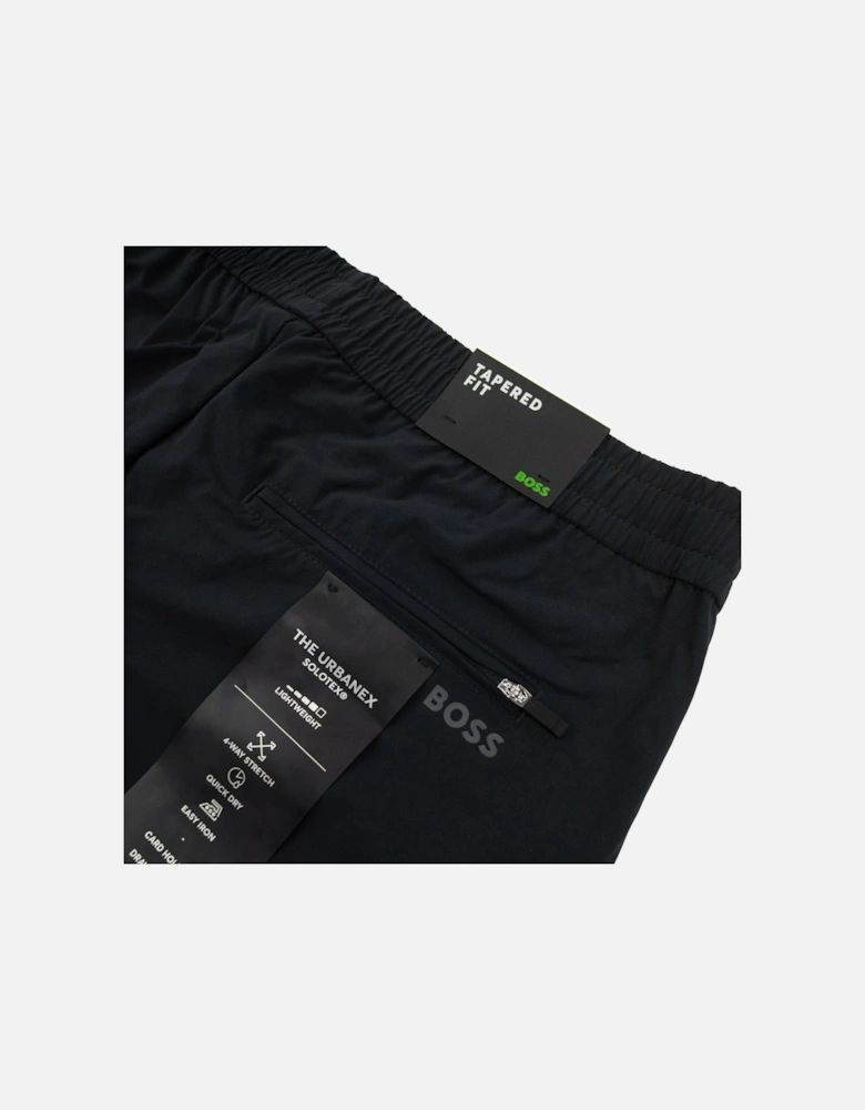 Tapered-fit Trousers In Easy-iron Stretch Poplin Black 001