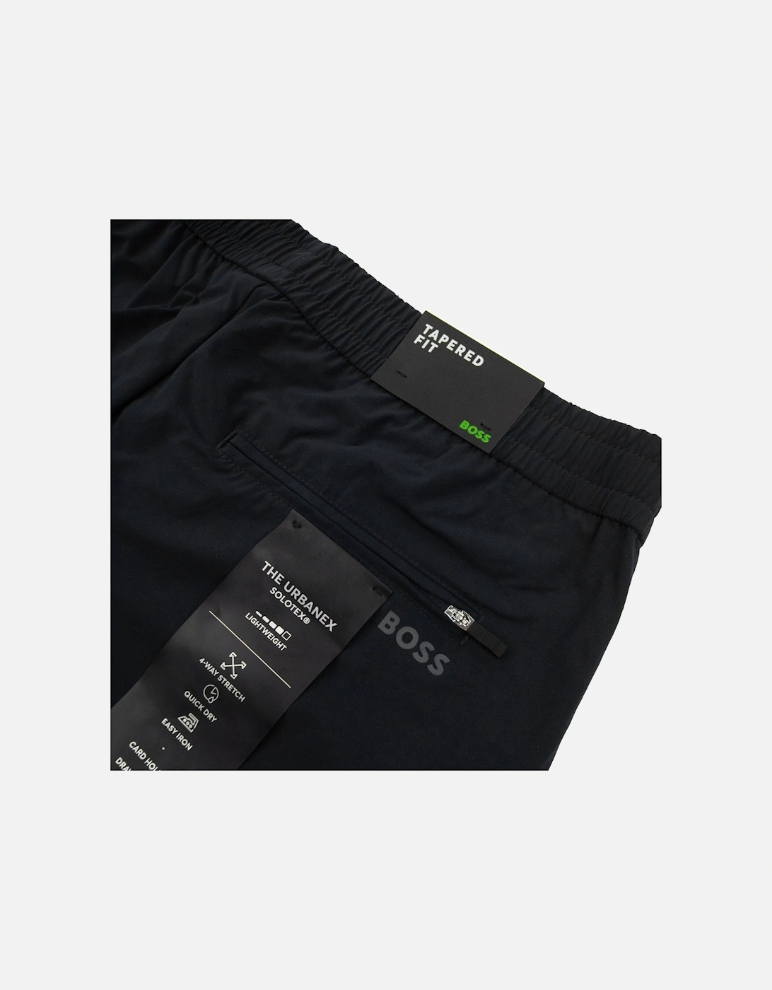 Tapered-fit Trousers In Easy-iron Stretch Poplin Black 001