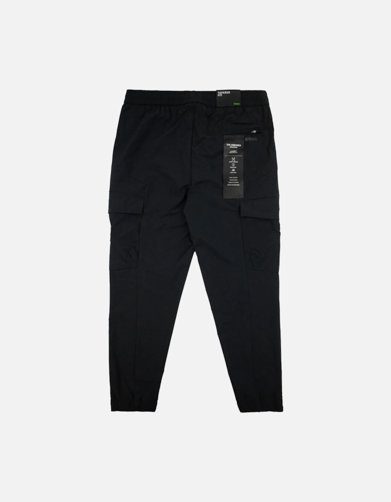 Tapered-fit Trousers In Easy-iron Stretch Poplin Black 001
