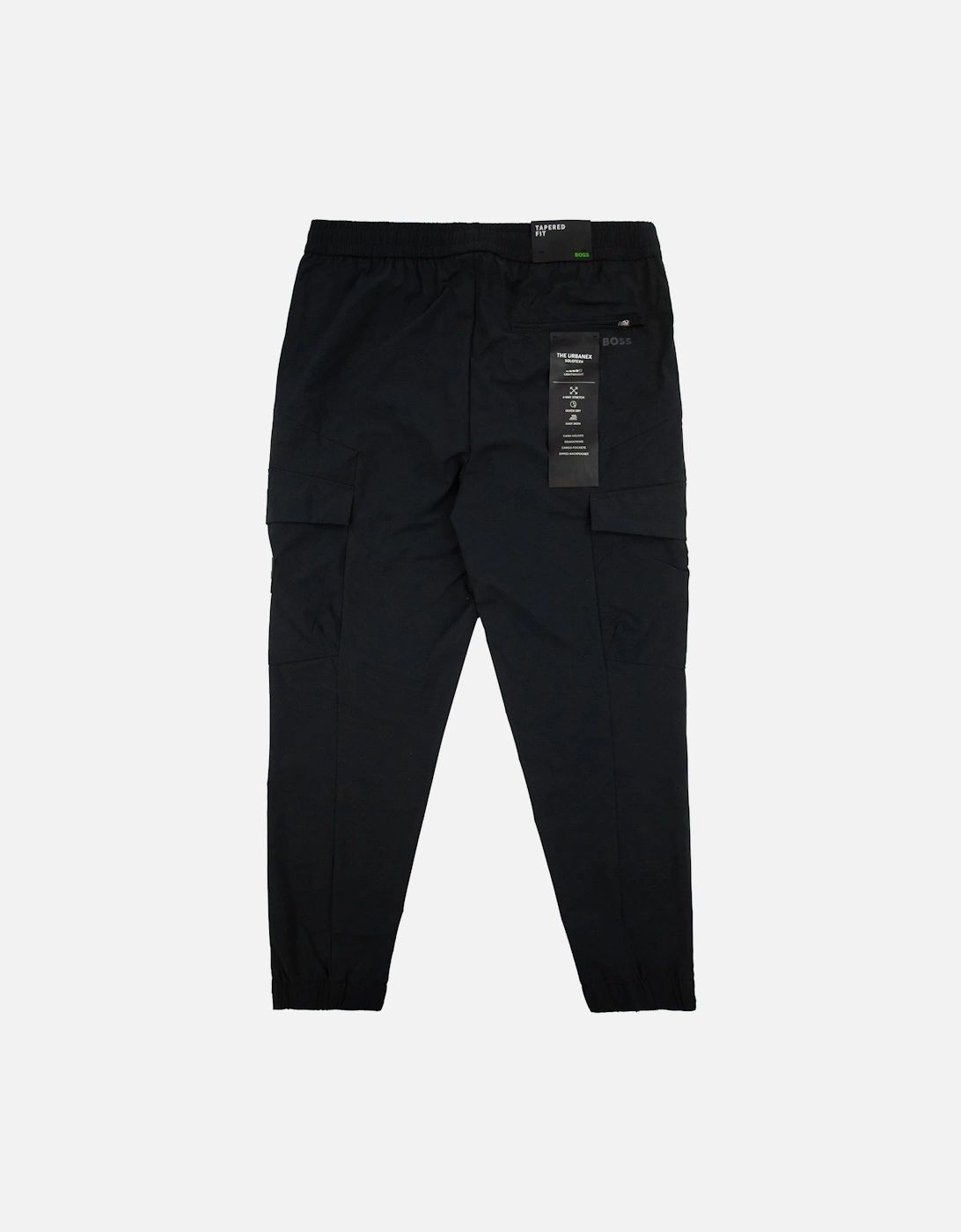 Tapered-fit Trousers In Easy-iron Stretch Poplin Black 001