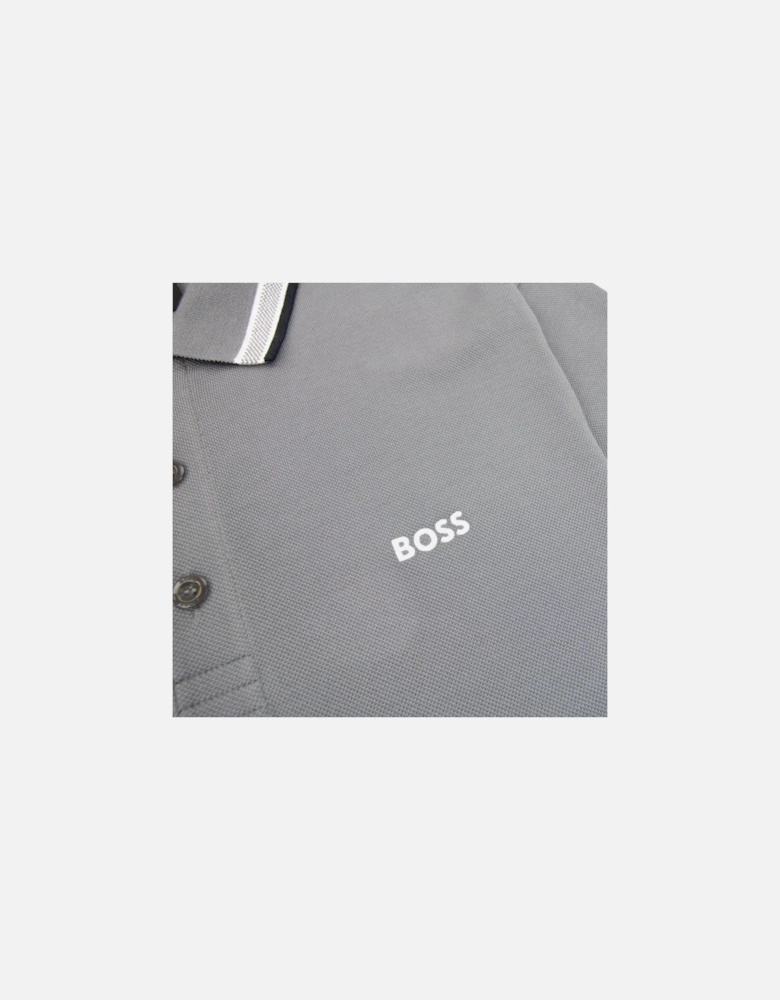 Embroidered Logo Paddy Polo Grey 036
