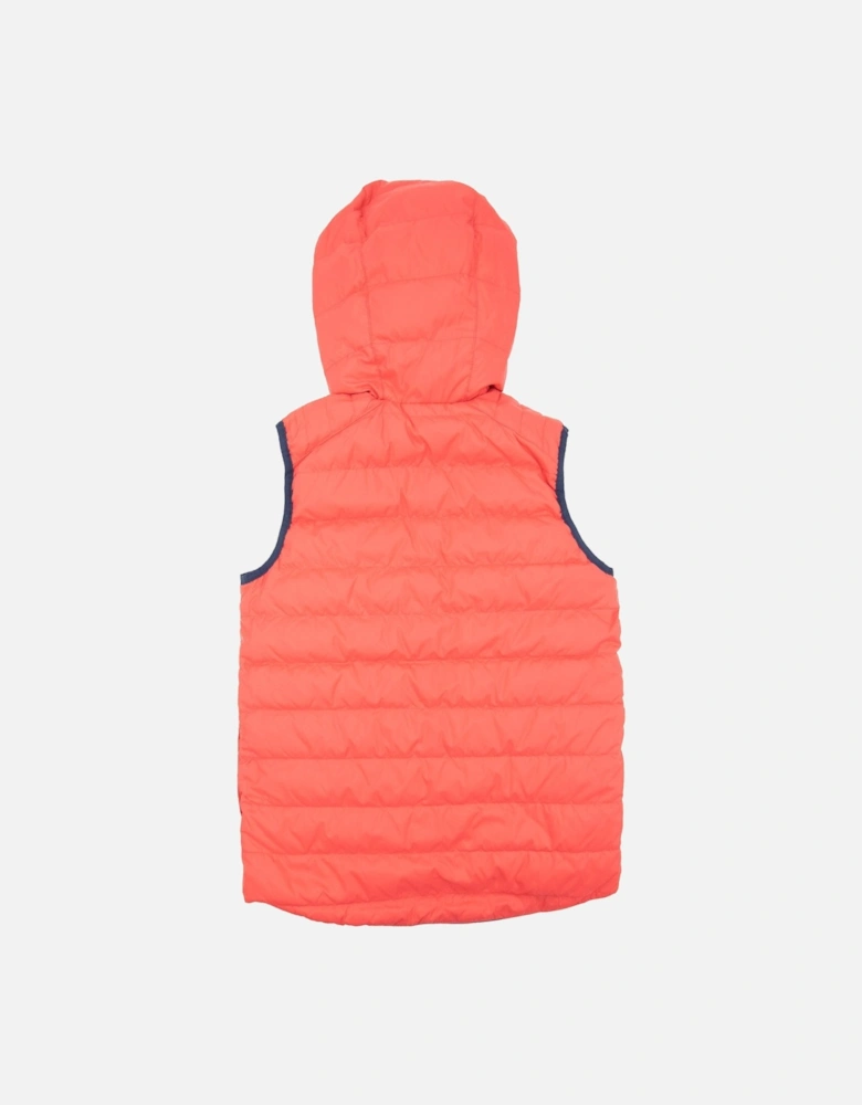 Kids Small Logo Reversible Gillet Navy/red