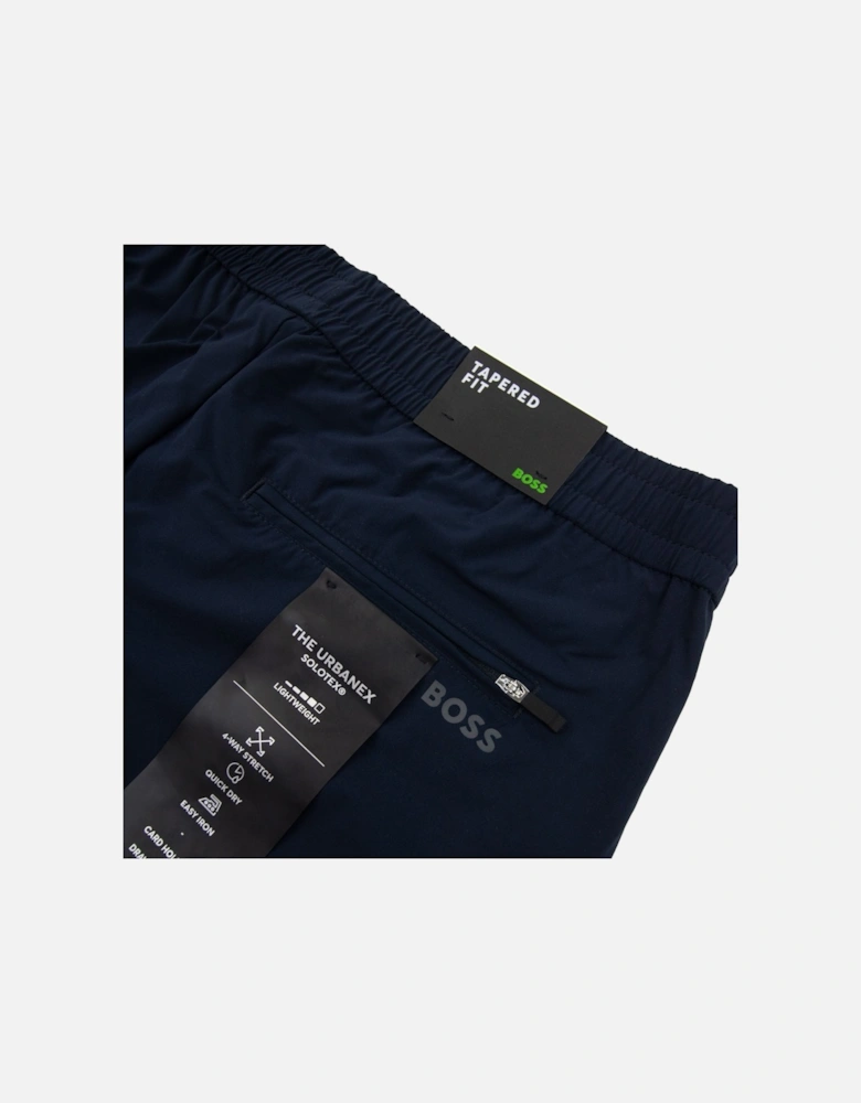 Tapered-fit Trousers In Easy-iron Stretch Poplin Navy 402