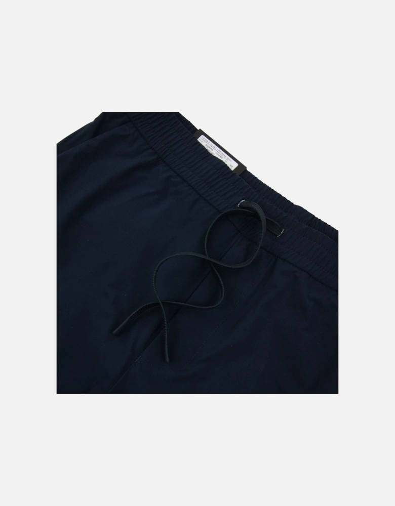Tapered-fit Trousers In Easy-iron Stretch Poplin Navy 402